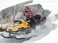 Катание на снегоходе STELS VIKING S600